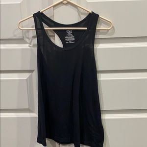 Black Racer Back Tank Top